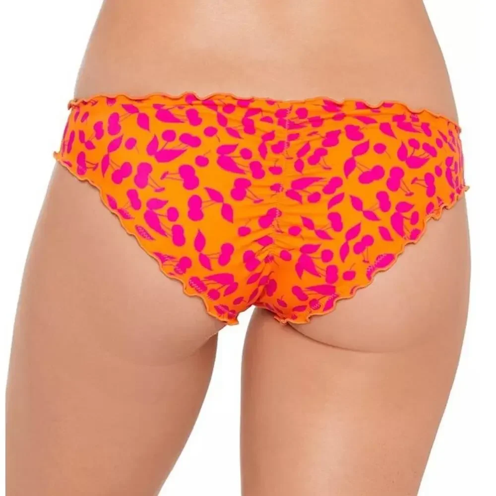 Salt+Cove TANGERINE Ruffled Bikini Swim Bottom